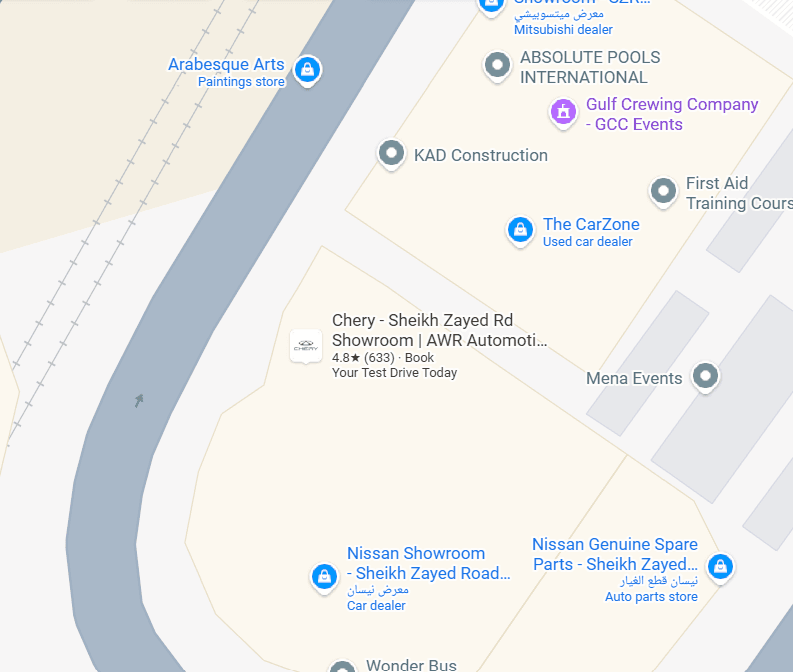 Chery Sheikh Zayed Rd. Showroom | AWR Automotive